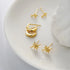 18k Gold Plated Sterling Silver Minimalist Stud Earrings